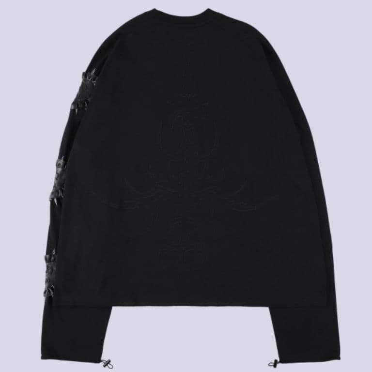 IMVAL×GALFY / Doll Dog 大萌袖 L/S TEE［BLK］