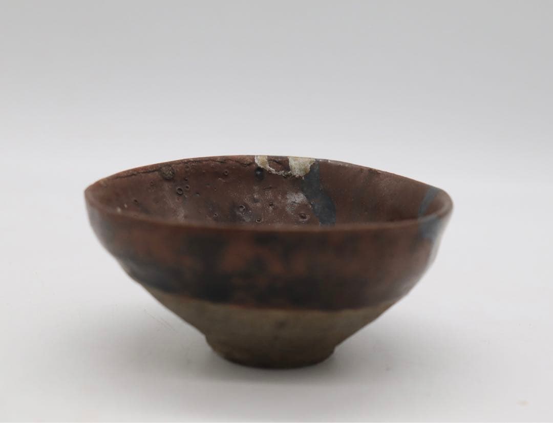 中国　建窯 茶盏　木箱入　訳あり　送料込み0524