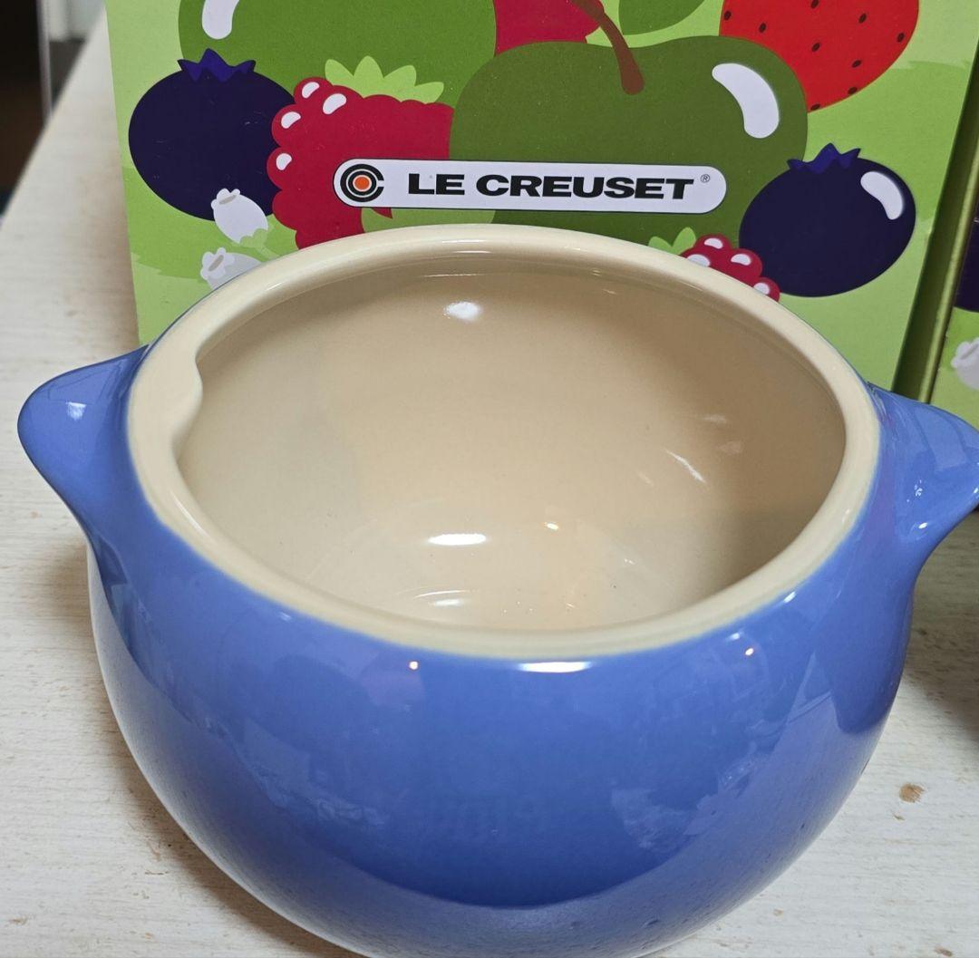 ∞ルクルーゼ∞ミニブルーベリー&ミニストロベリー　陶器キャニスター 2個セット