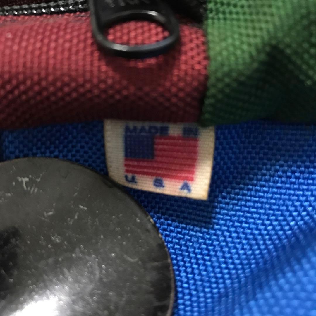 90'sビンテージ！アメリカ製 Pitkin CLOTHINGマルチカラーバッグ