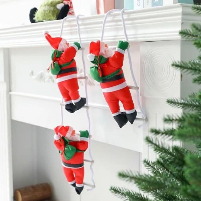 ❤️クリスマス サンタ ツリー はしごのぼり サンタクロース 1人 Xmas装飾品