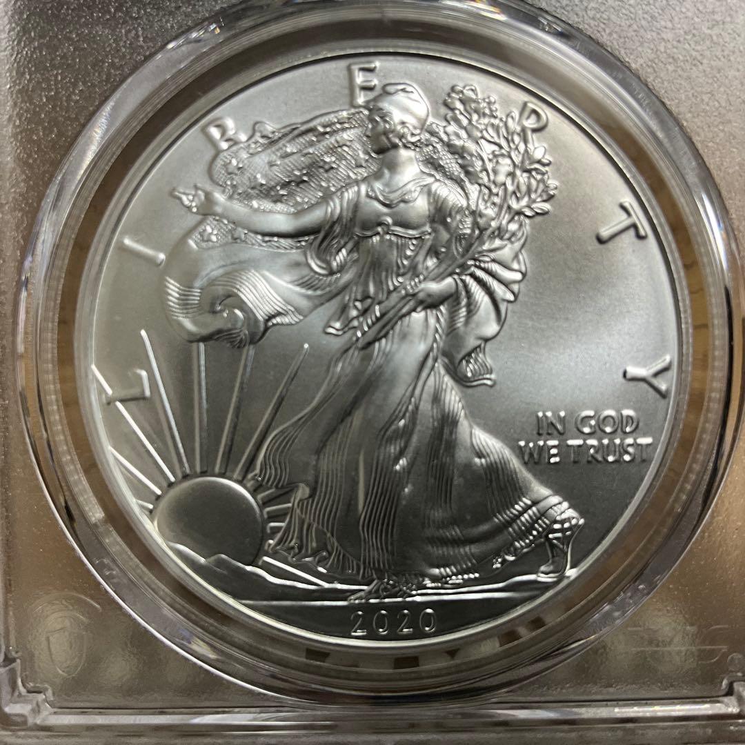 【新品】Silver Eagleイーグル銀貨2020 PCGS MS70