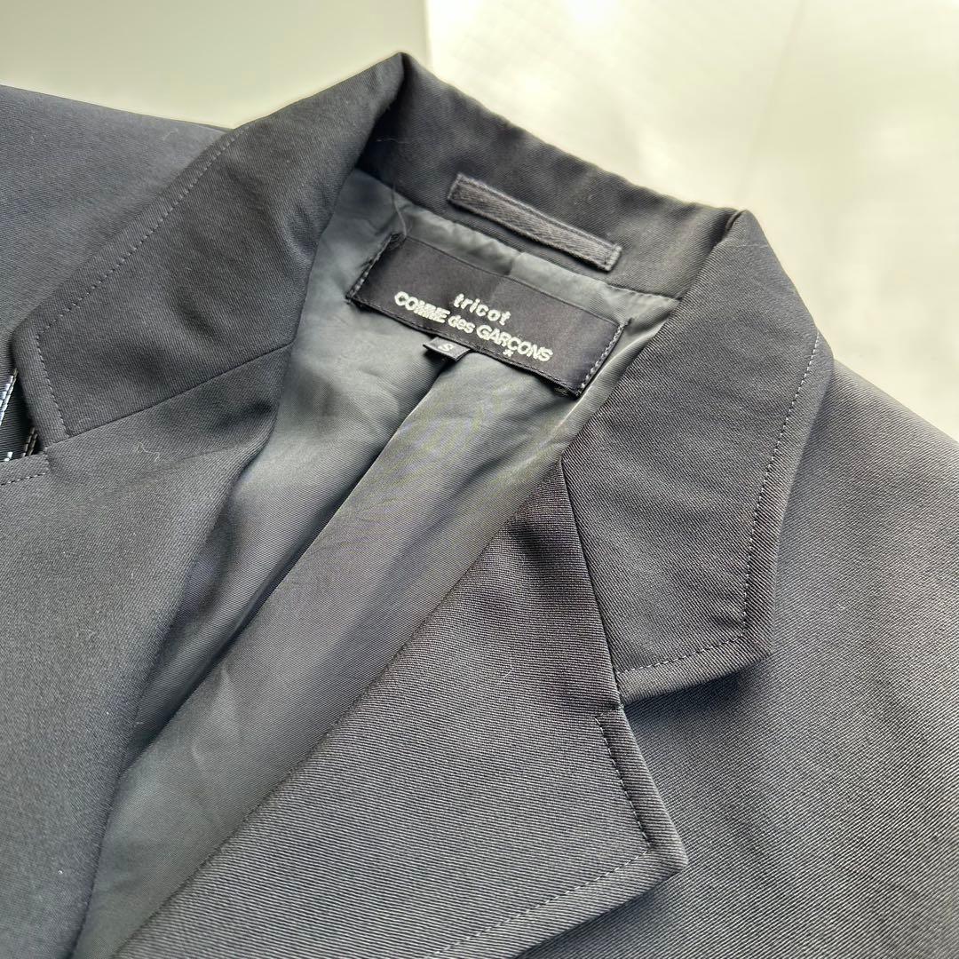 コムデギャルソン タック&ステッチデザイン バイアスカット テーラードジャケット