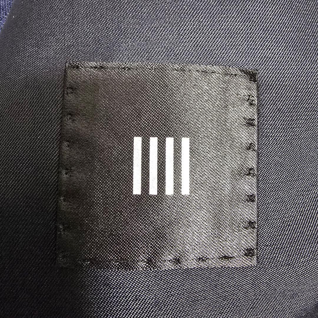 スーツセレクト 3ピース ビジネススーツセットアップ ストライプ ネイビー A6