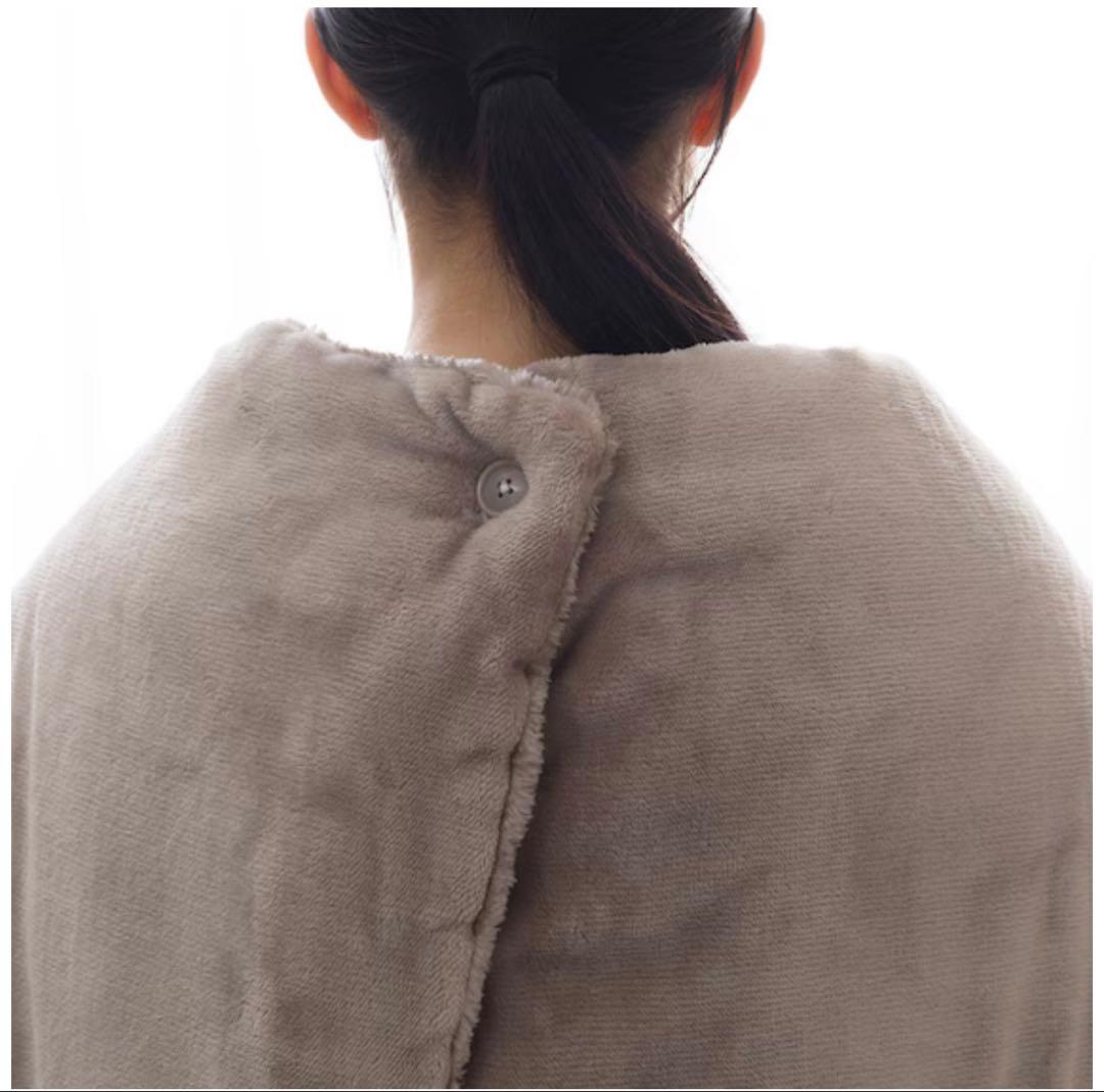 【超美品】2枚合わせくりえり毛布 シングル(NウォームWSP モカ A2512)