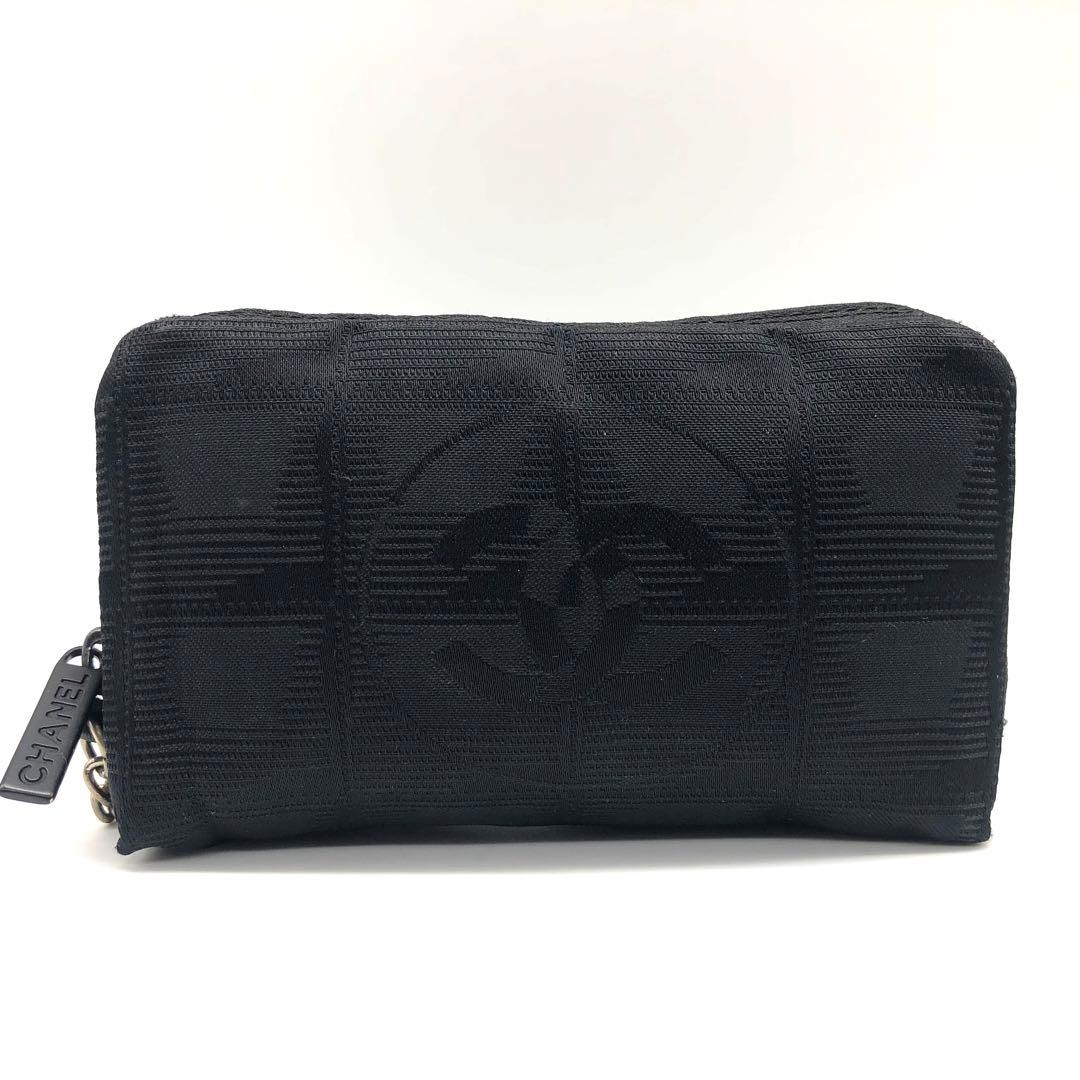 【美品】CHANEL ケース ポーチ ニュートラベル ココマーク ブラック