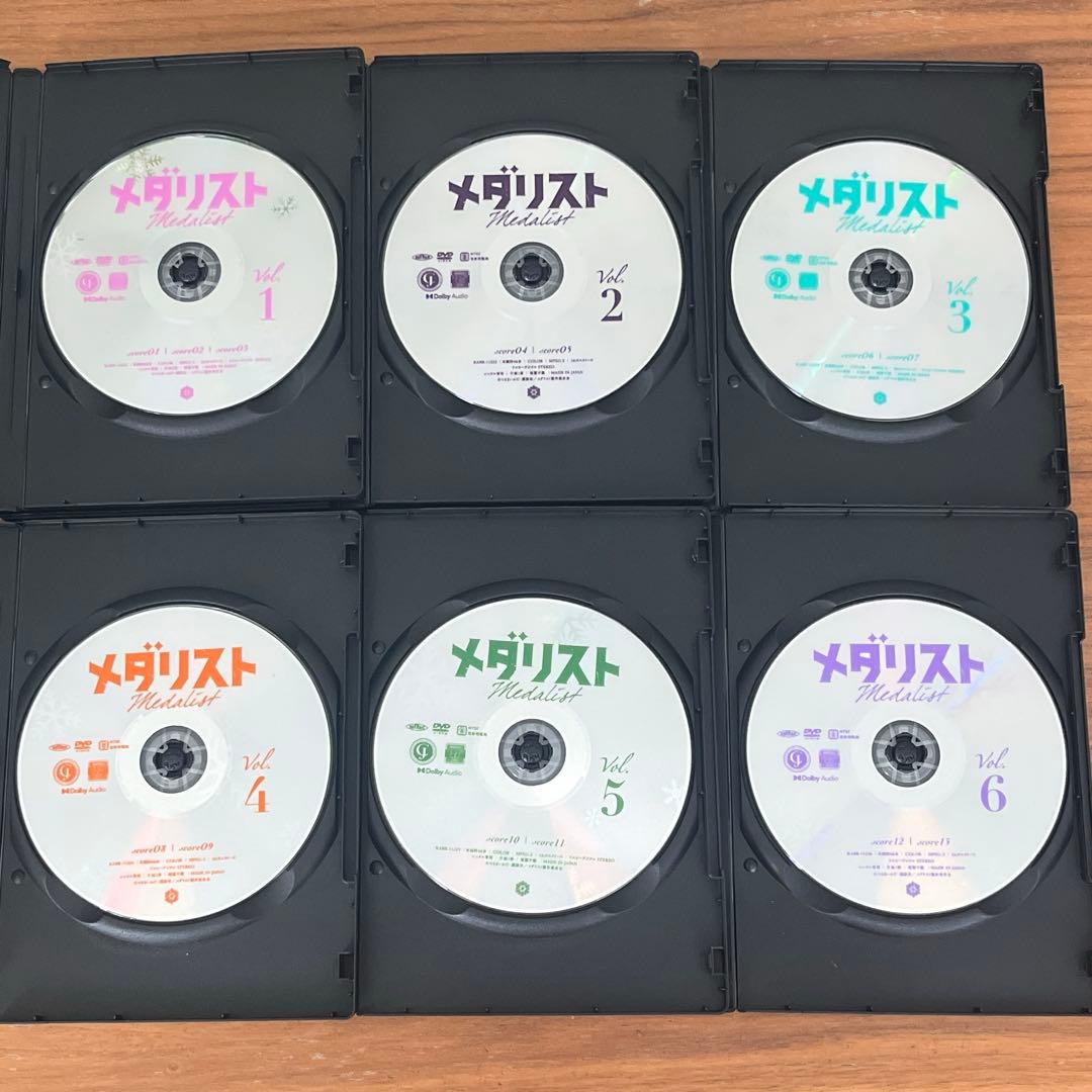 メダリスト DVD 全6巻 全巻セット アニメ　新品DVDケース付き