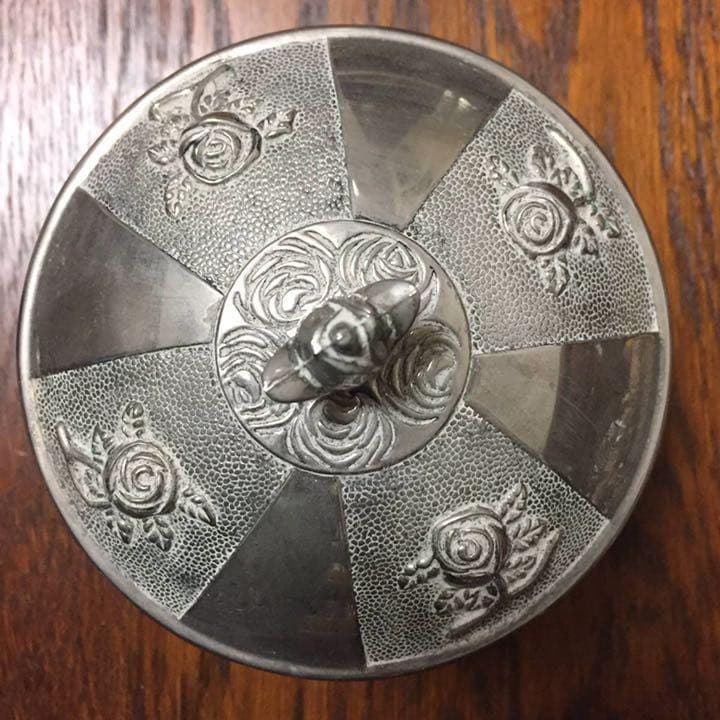 ビンテージ☆ジュエリーケース 宝石BOX小物入れシルバー