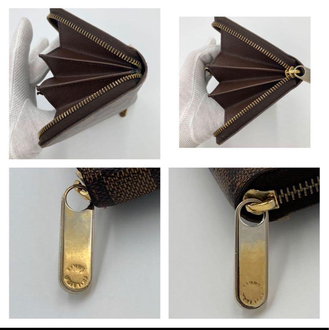 ルイヴィトン　ジッピーウォレット　長財布　ダミエ　エべヌ　ブラウン