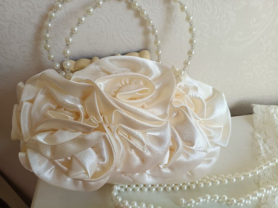 正絹☆ブルーピンクの着物にキラキラ作り帯セット