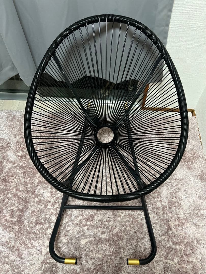 アカプルコチェア ロッキングチェア メキシカンチェアカラー：ブラック