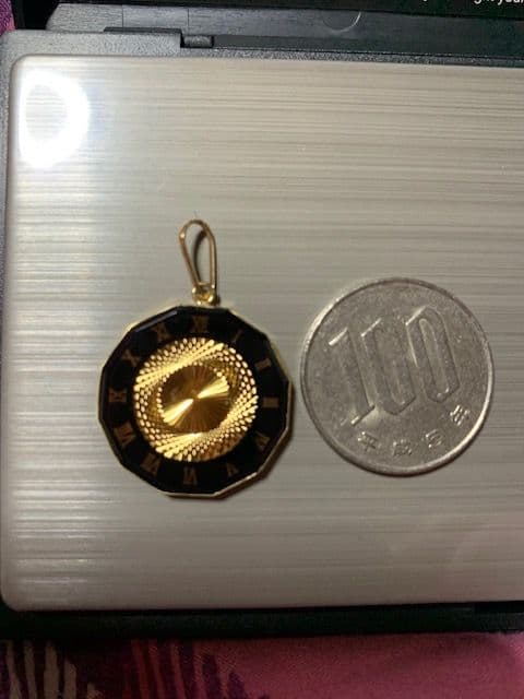 アクセサリー K18 YG ILLUSION GLASS PENDANT HORSE.