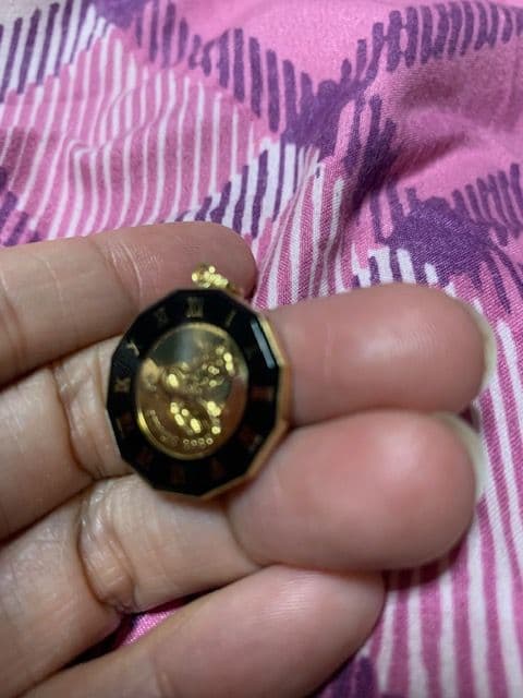 アクセサリー K18 YG ILLUSION GLASS PENDANT HORSE.