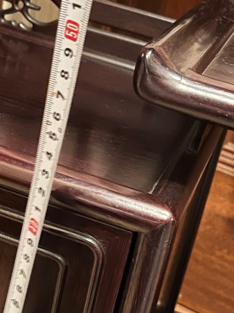 飾り棚　黒檀　紫檀　ヴィンテージ　茶棚　木製棚　和風インテリア　茶室盆栽棚