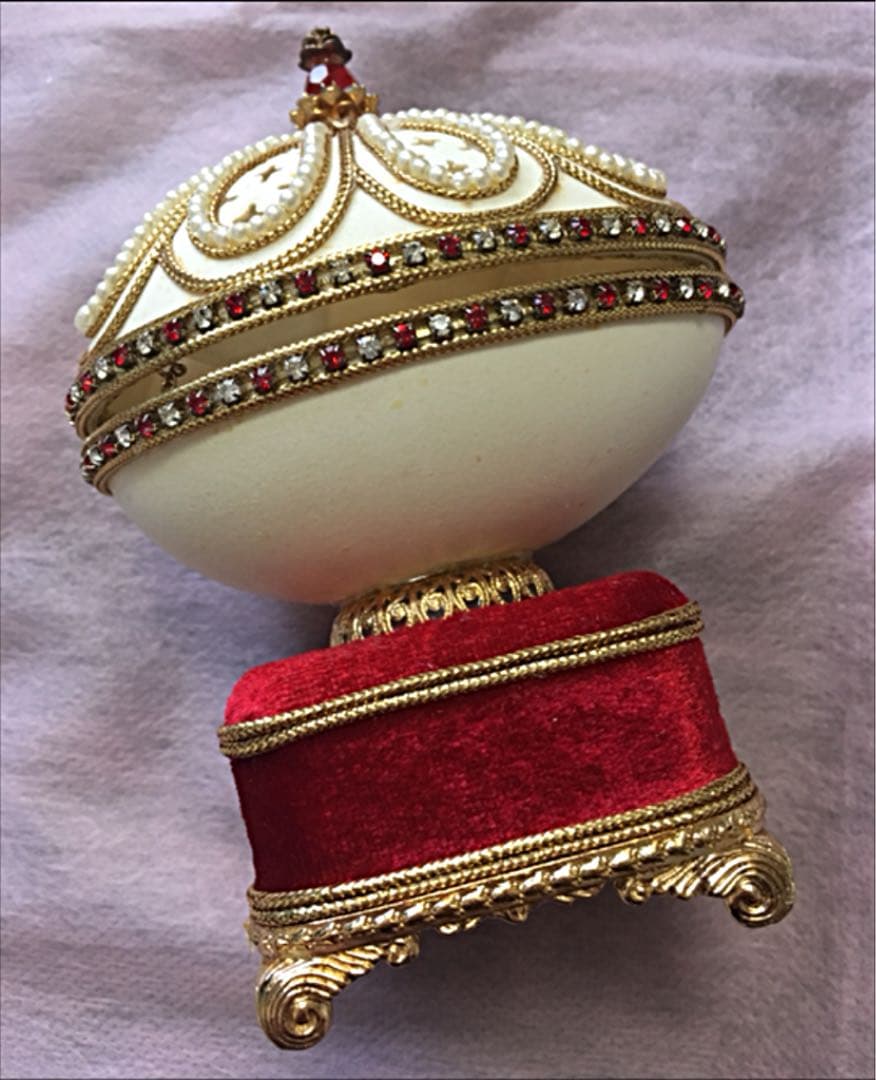 値引き済み　昭和レトロ デッドストック  エッグアート 三協オルゴール