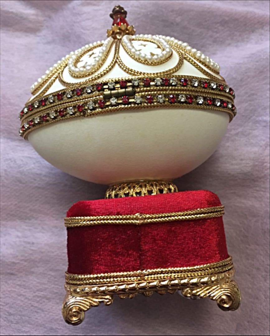 値引き済み　昭和レトロ デッドストック  エッグアート 三協オルゴール