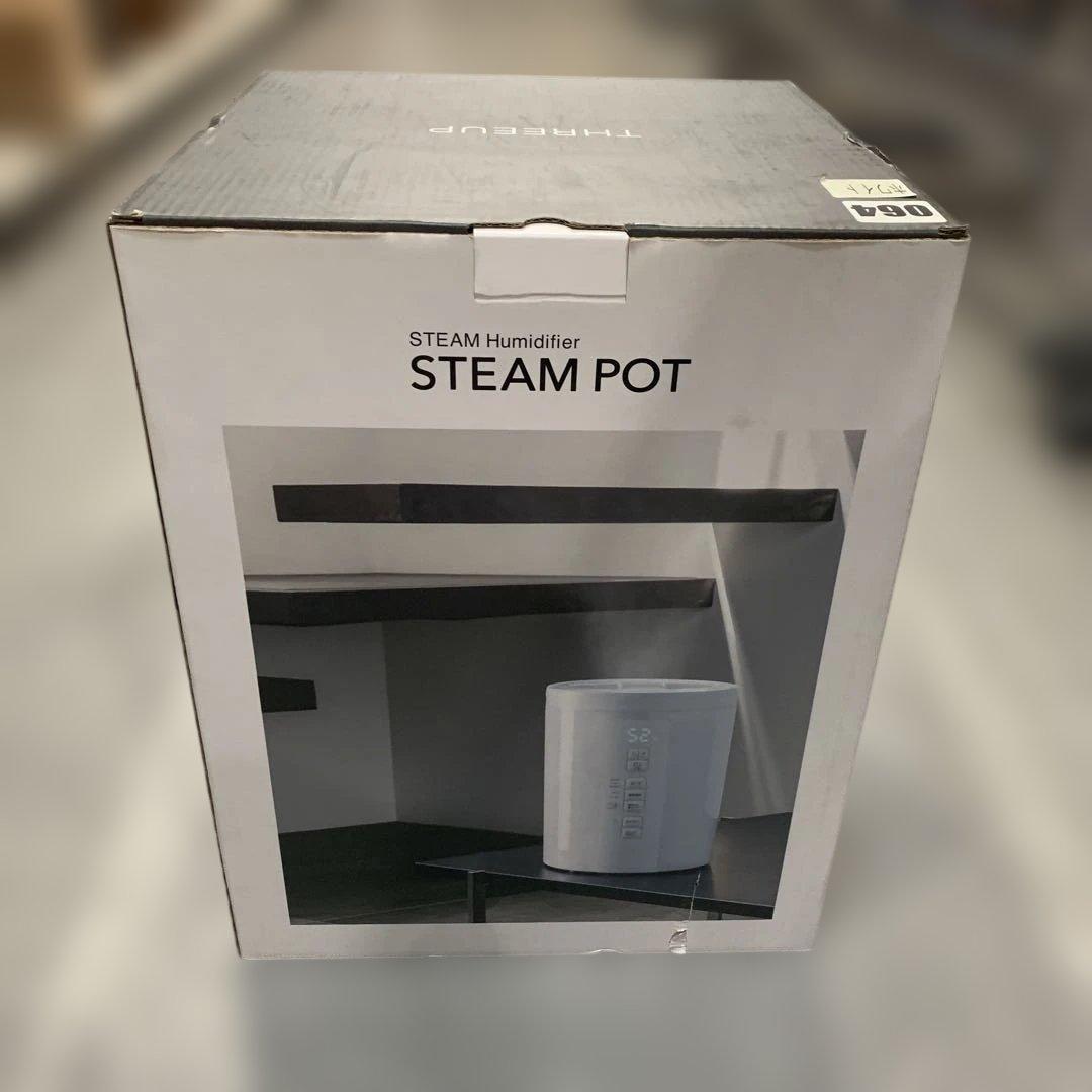 【s.t601】新品未使用品THREEUP STEAM POT スチーム式加湿器