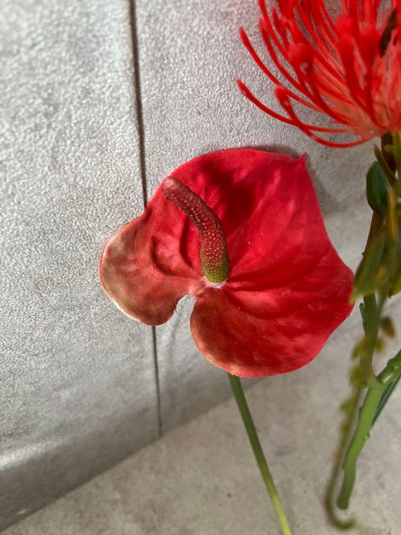 ストレチア　造花　アレンジ