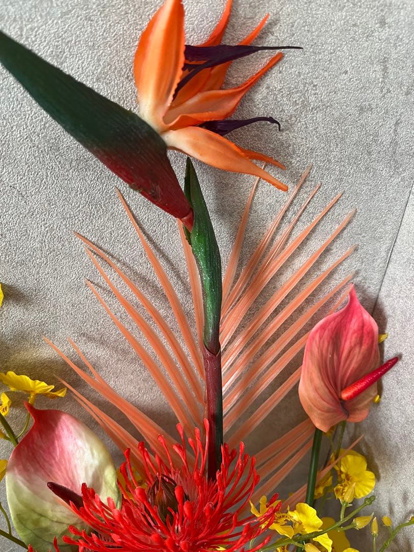 ストレチア　造花　アレンジ