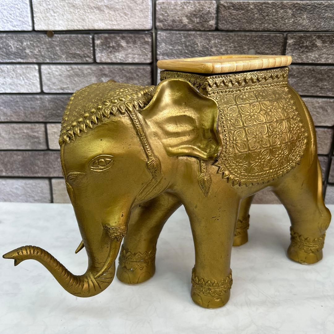 真鍮　ゾウ　置物　インテリア アンティーク