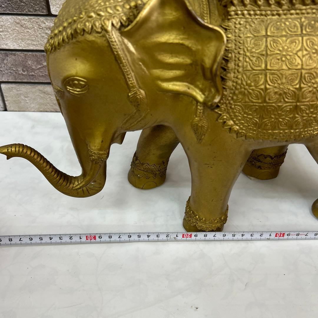 真鍮　ゾウ　置物　インテリア アンティーク