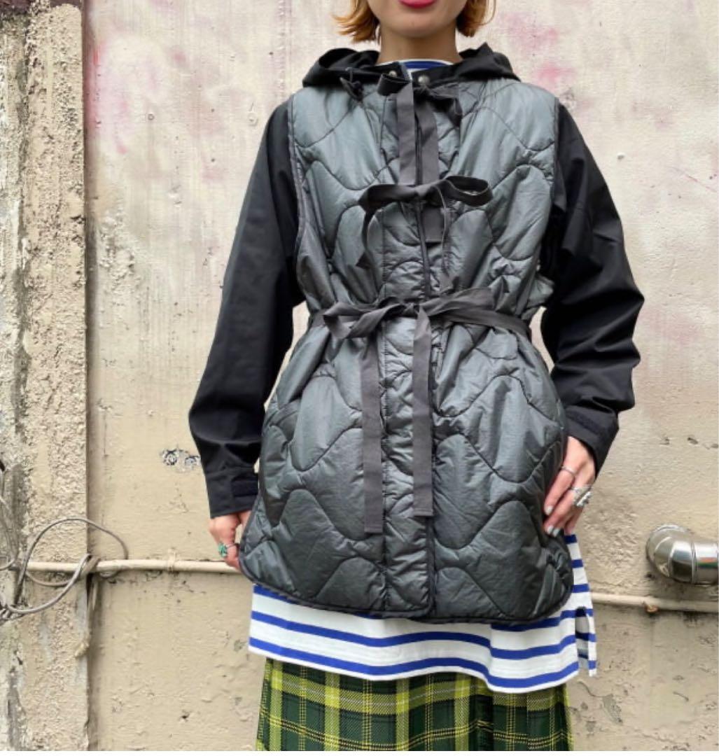 BEAMS BOY リップサーモライナーベスト キルティング