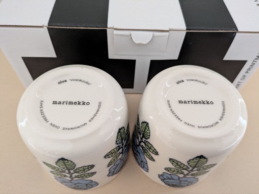マリメッコ marimekko ラテマグ ヴィヒキルース 2個セット