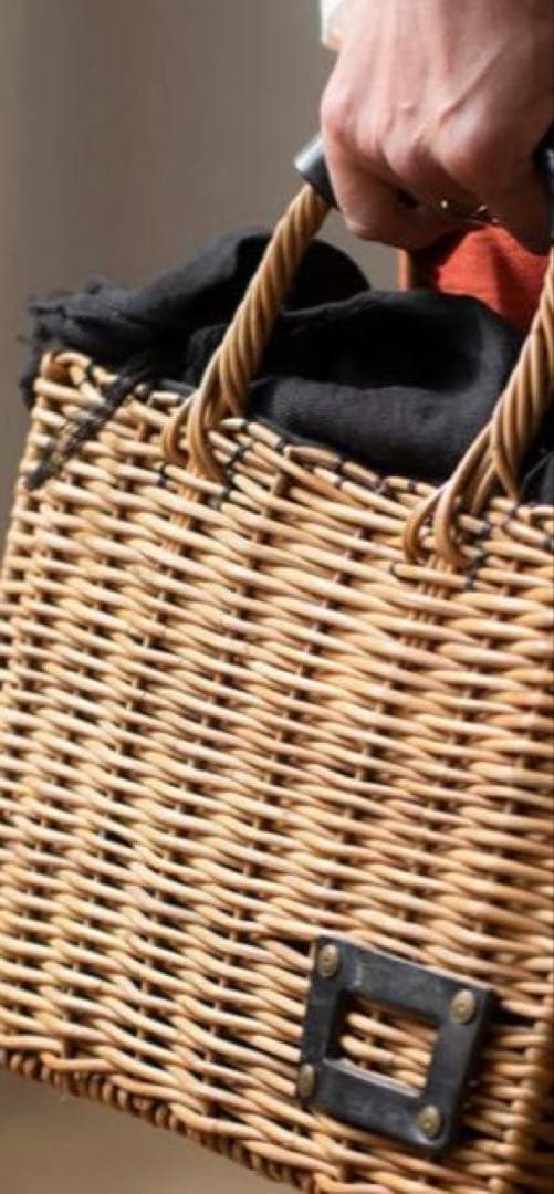 定番完売 エバゴス ebagos 横長カゴバック