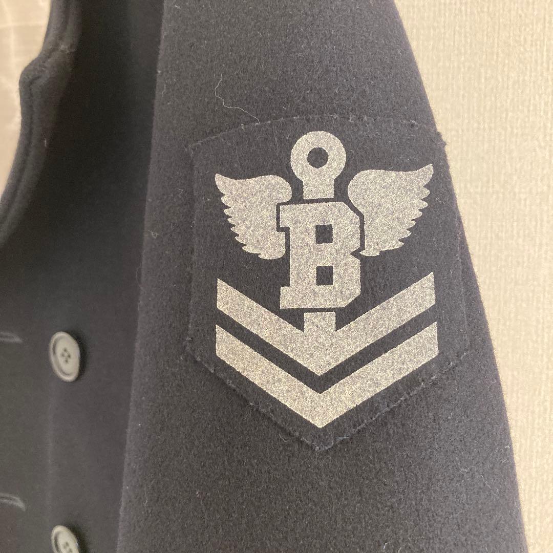 ハリウッドランチマーケット Pコート 美品 ピーコート ハリラン ブルーブルー