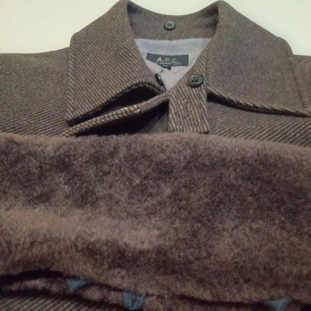 A.P.C. ダークブラウン ウールコート