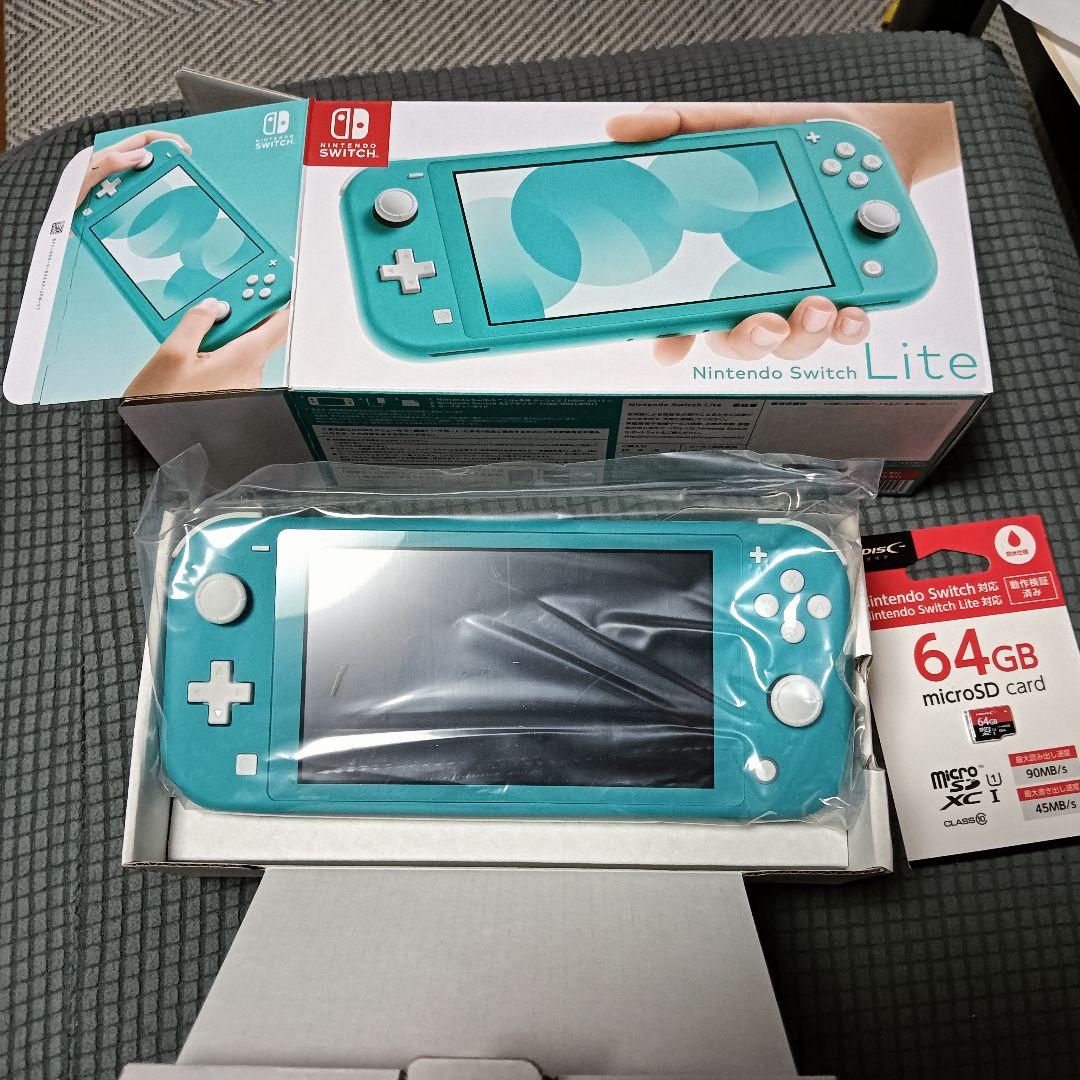 Nintendo Switch Lite ターコイズ +64GB microSD