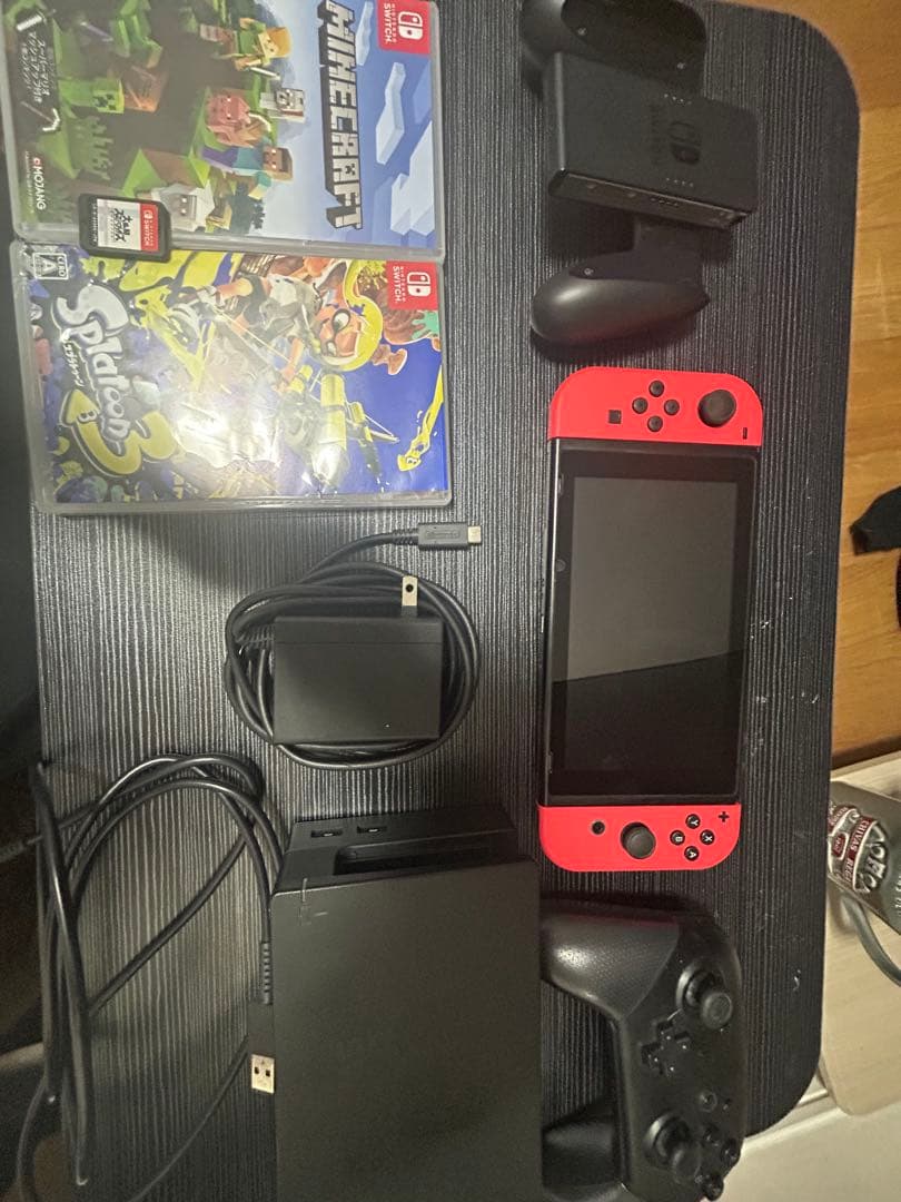 Nintendo Switch 赤色 本体 ゲームソフト3本付き