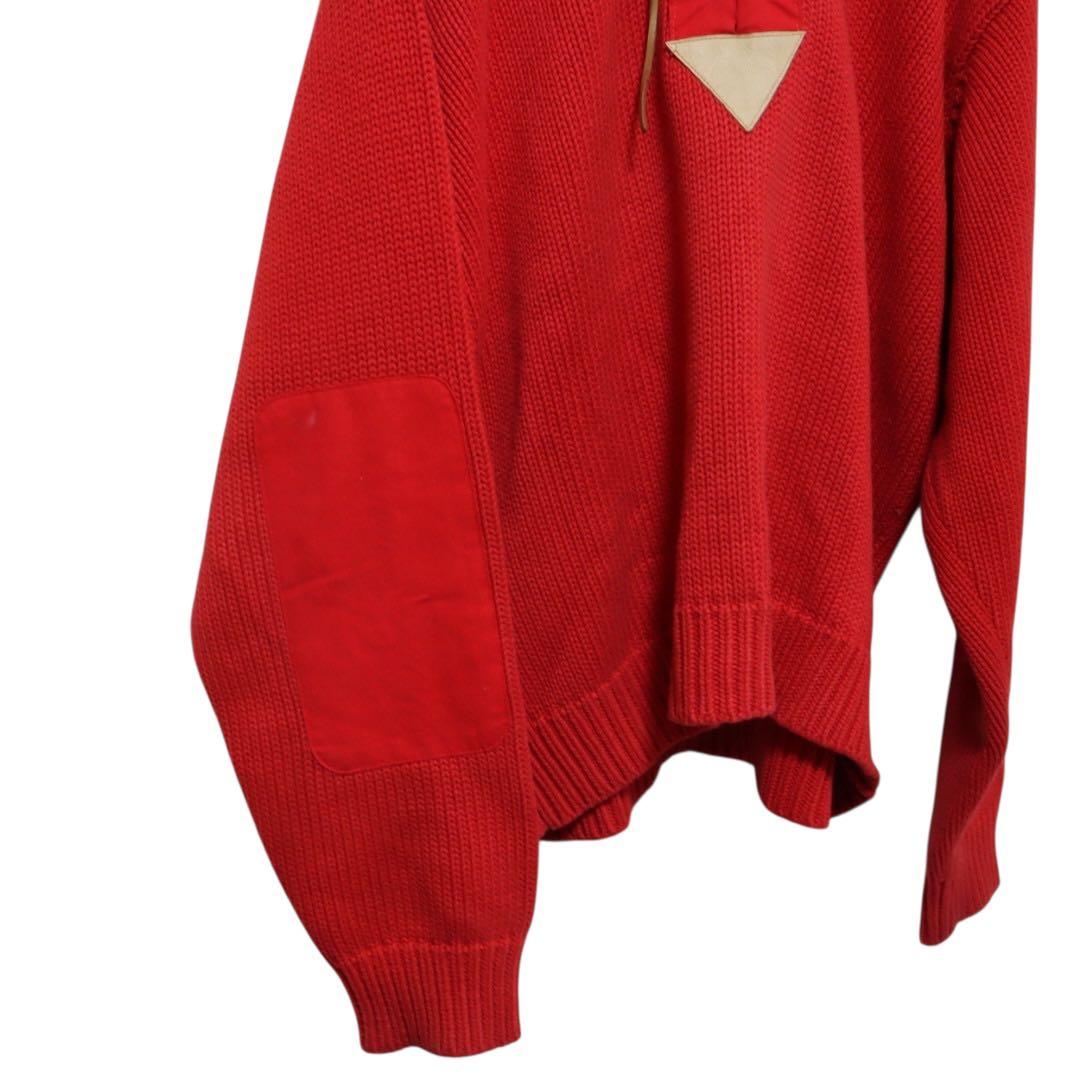 N-428 グッドイナフ　当時物　ニットパーカー　レッド　Lサイズ　希少