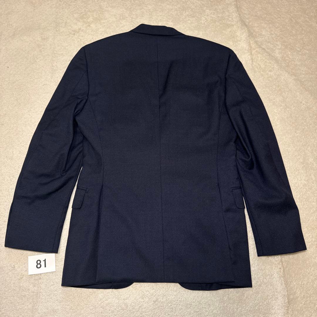 81 美品　グリーンレーベルリラクシング　スリーピーススーツ　ネイビー　44