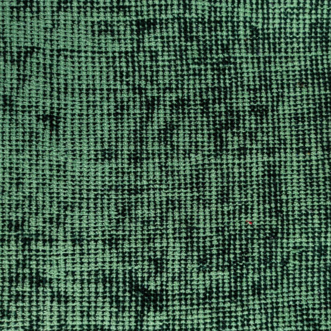 85×197 グリーンワンカラーオーバーダイ　トルコヴィンテージラグ