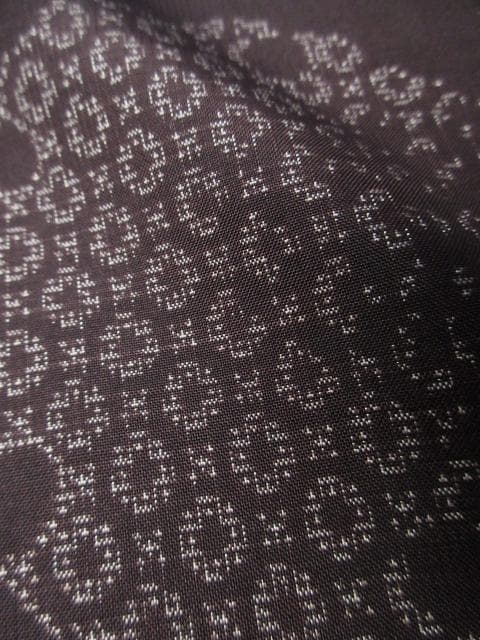 新古品！東京ますいわ屋＊純泥染＊７マルキ＊本場大島紬＊着物＊１６５ｃｍ＊裄６８