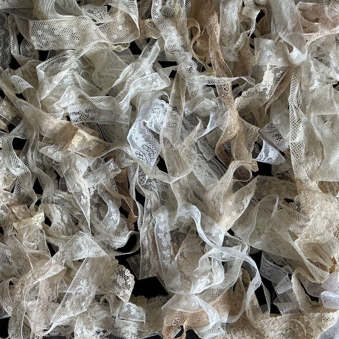 フランスアンティーク　レース　大量セット♡　長尺　ハギレ　ヴァランシエンヌレース
