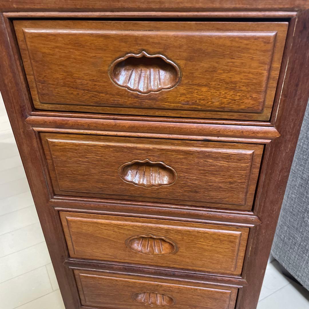 唐木チェスト 唐木家具 紫檀 木製 明清仕様 アンティーク 紫檀収納 無垢材