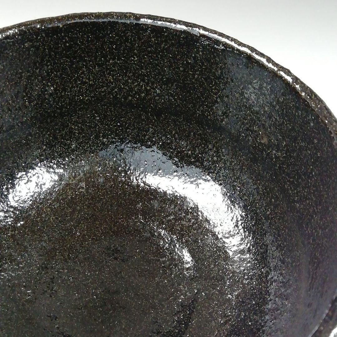 Ｔ１５４　茶碗　『黒楽茶碗』『楽入造』　共箱　抹茶碗　茶道具