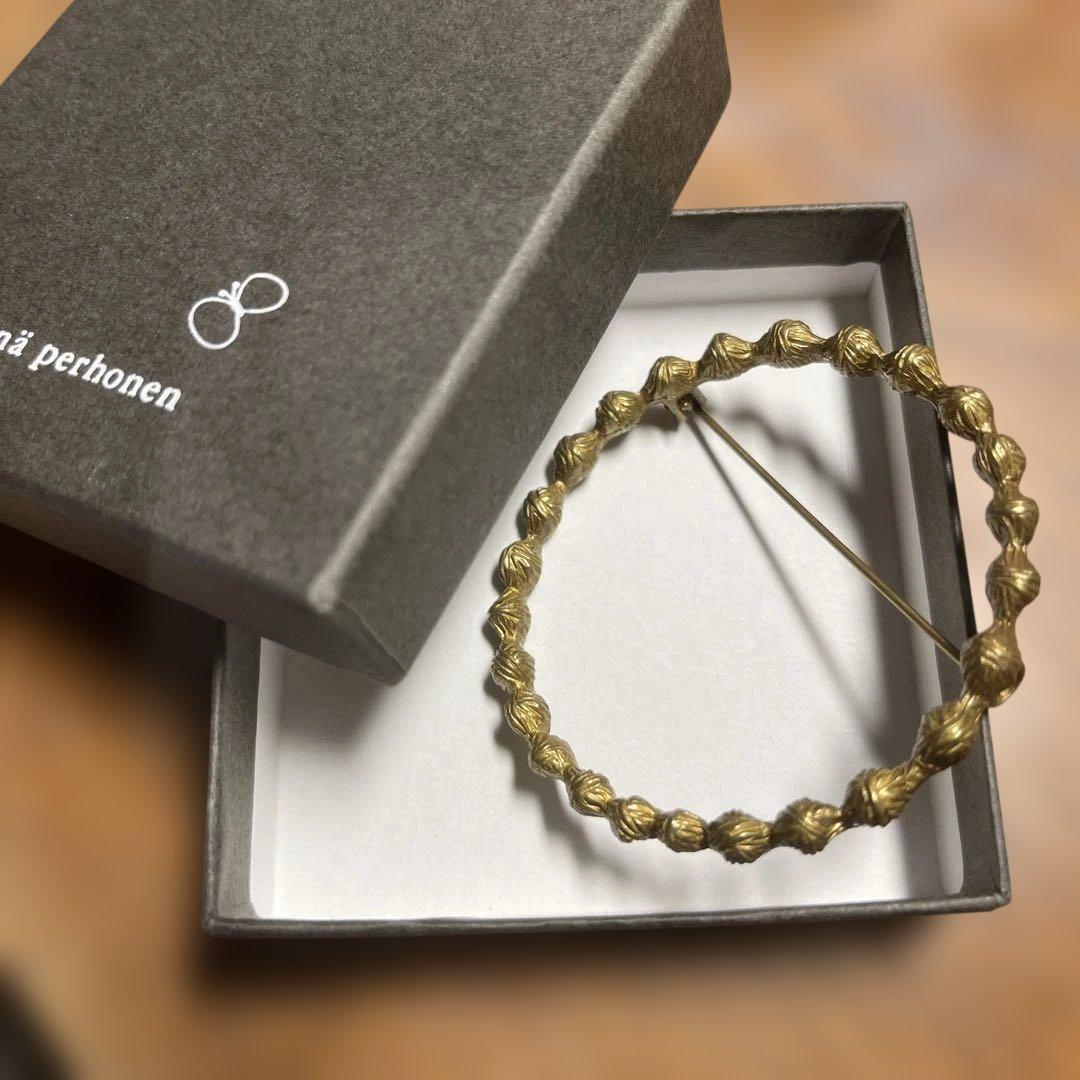 minä perhonen ゴールドブローチ