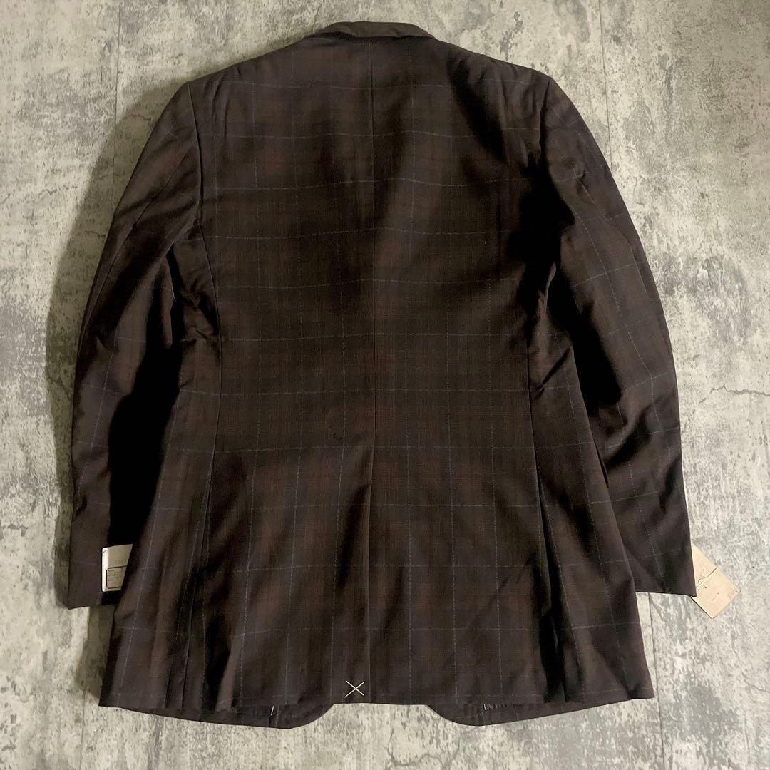 未使用 OLD GUCCI ネクタイ オッドベスト チェック柄 3ピース スーツ