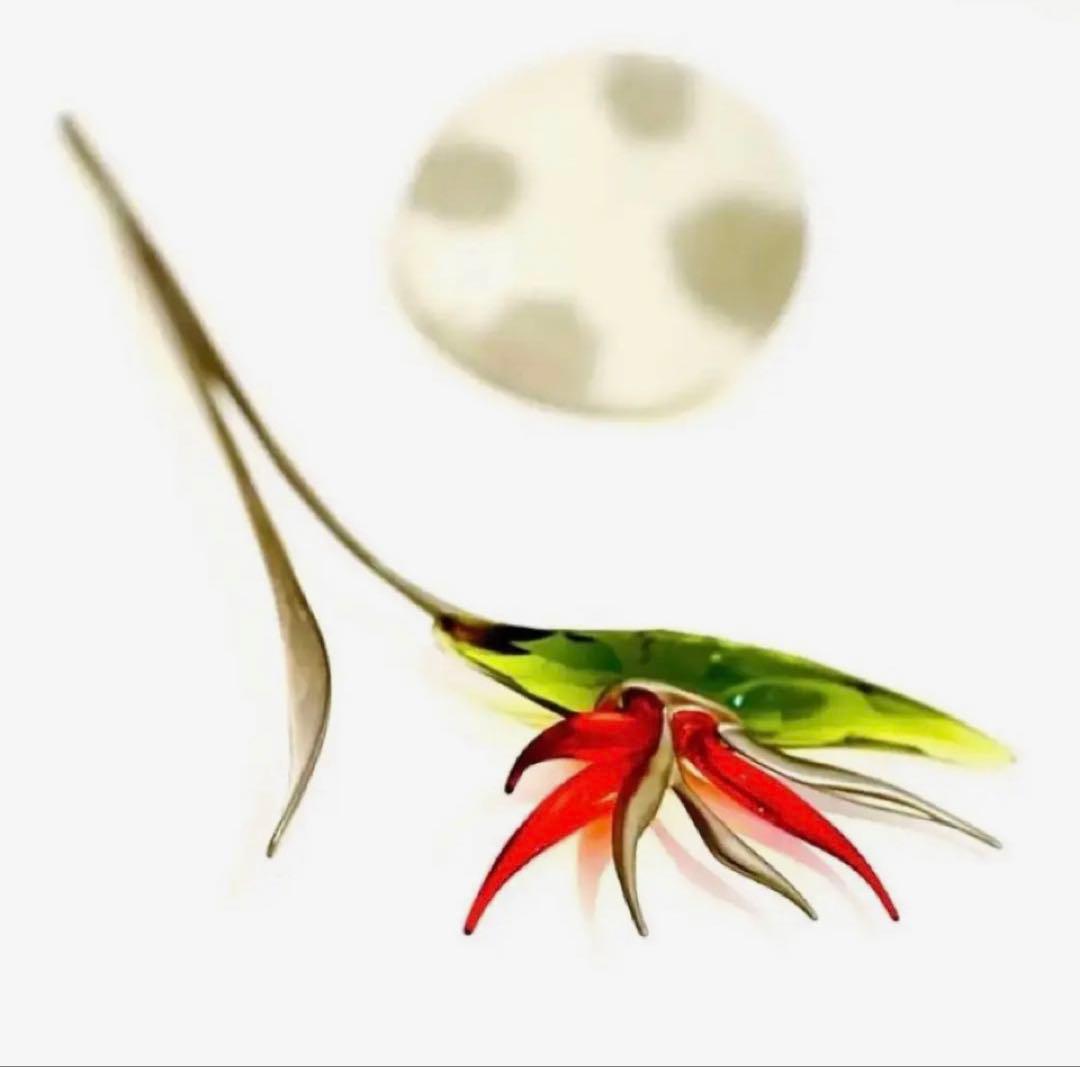 792【激レア・廃盤・貴重・希少】縁起物♪極楽鳥花 ストレリチア／スワロフスキー