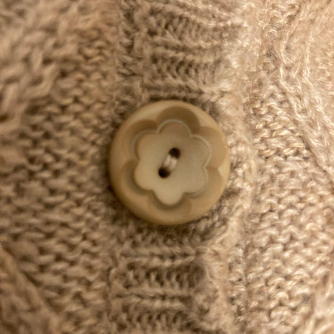 【超美品】ピンクハウス ラビットファー・レース付きケープポンチョ ベージュ❁⃘*.