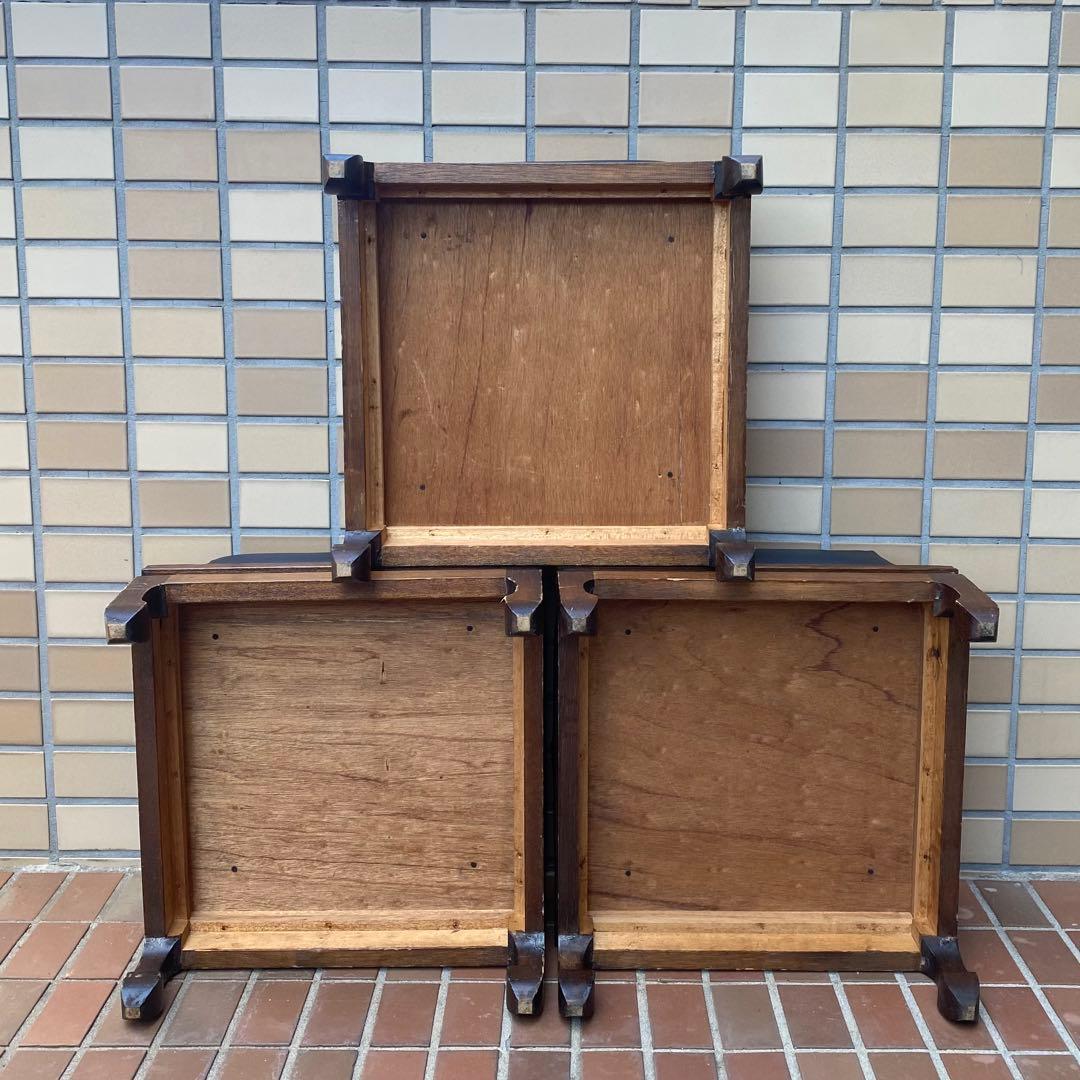 3段スタッキング オットマン/スツール椅子チェア★1960'ビンテージUSA