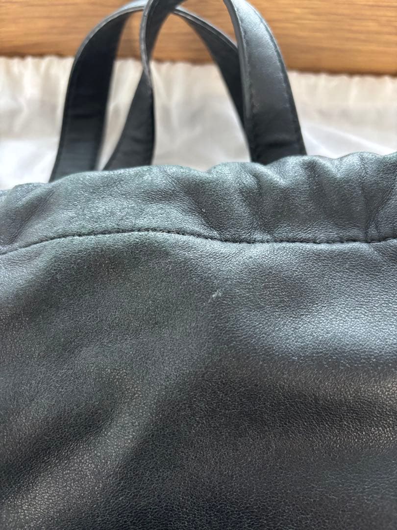 MAISON MARGIELAキルティング ドローストリングバッグ