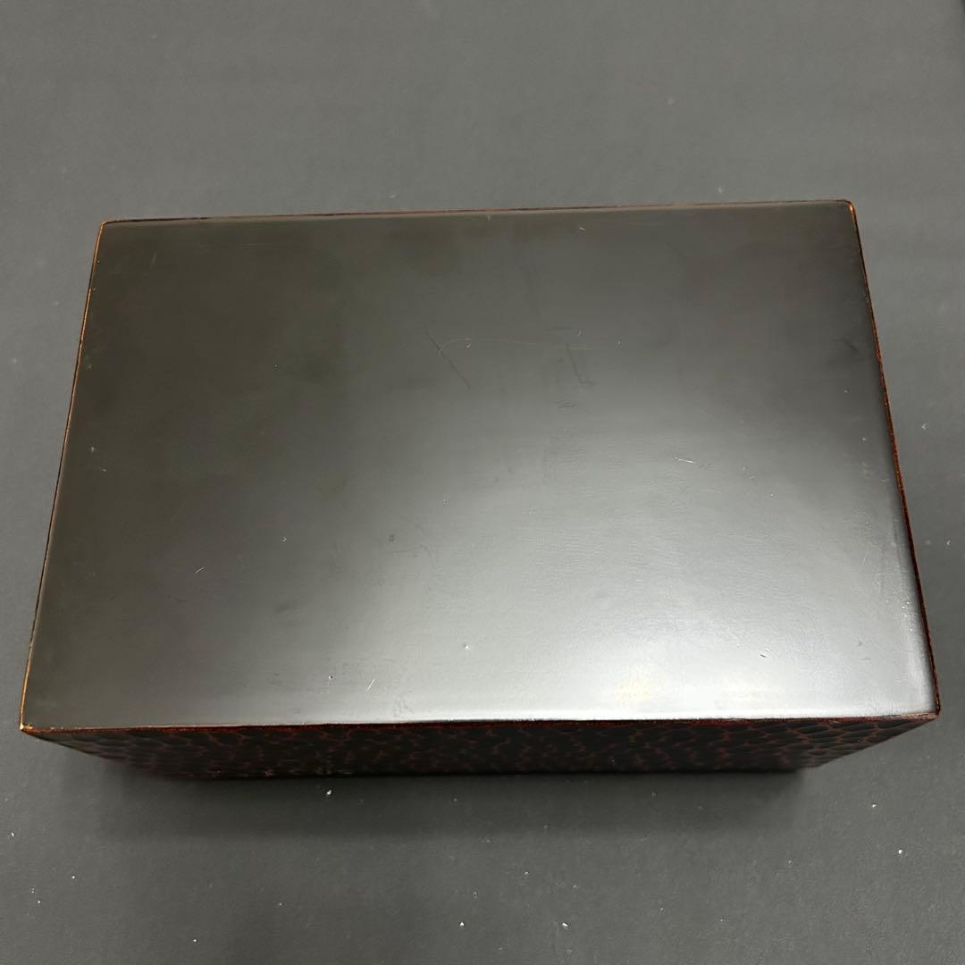 茶道具セット　利休茶箱　鎌倉彫　香合　茶巾筒　茶筅筒　鎌倉彫　根来塗