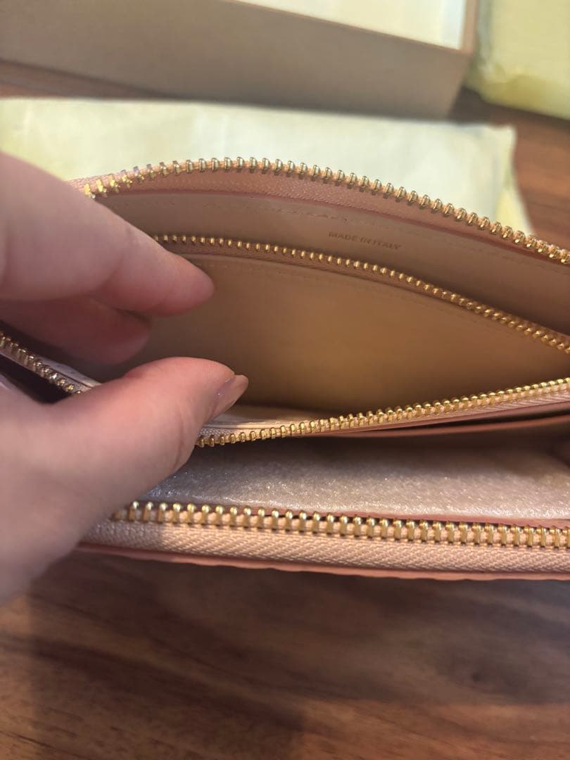 美品　バーバリー　長財布　ピンク