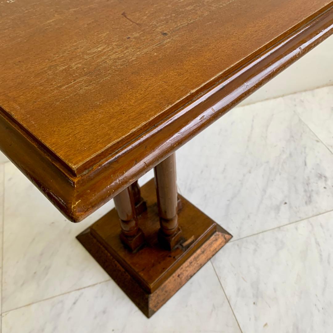 ヴィンテージ 木製 サイドテーブル レトロ 喫茶店 カフェテーブル ②