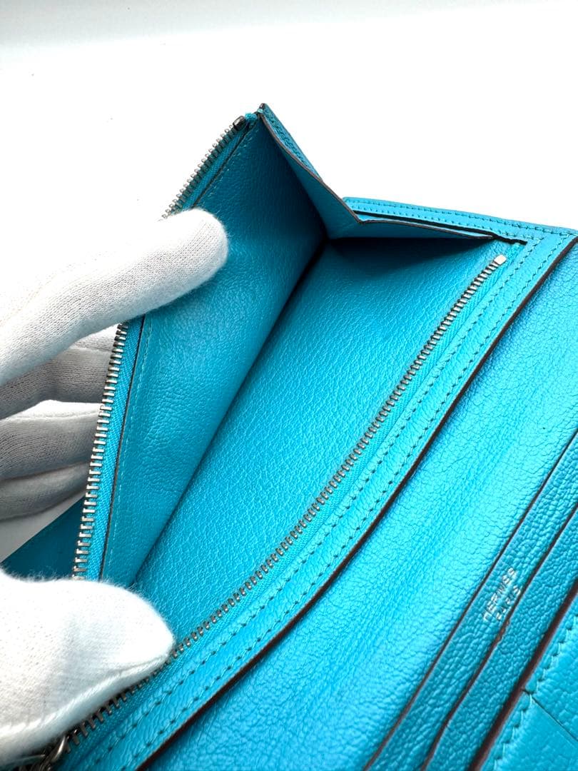 HERMES エルメス ベアンスフレ シェーブル SV金具 マチ付き 希少カラー