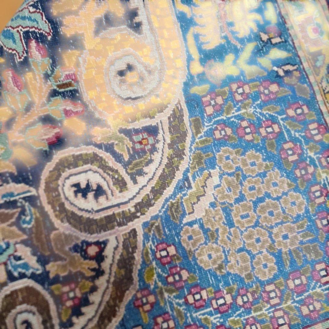 ヒ*ロ様 ヴィンテージ ぺルシャジュータン 花柄ドラゴンデザインラグ